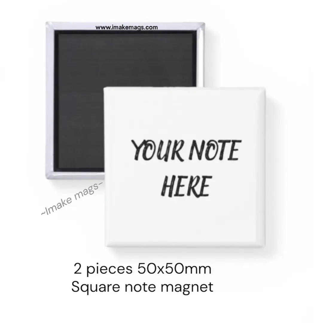 Mini Message dry erase square magnet set with markers 50x50mm reusable fridge note magnets