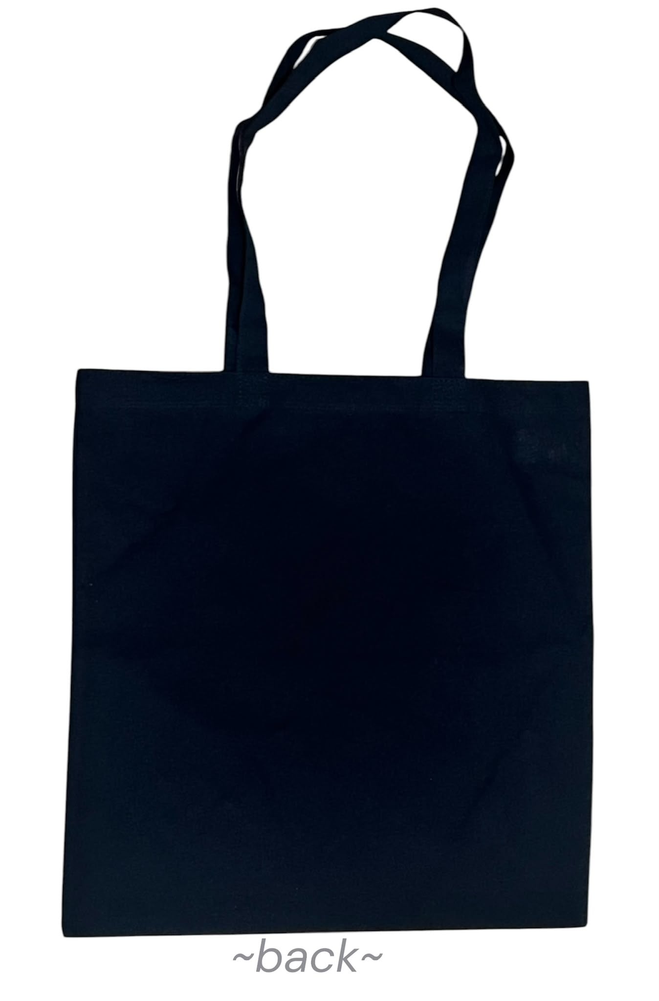 Black canvas tote bag featuring “I’m Filipino, Of Course…” design, Filipino pride reusable shopping bag for everyday use and gifts.