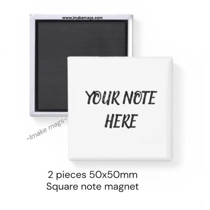 Mini Message dry erase square magnet set with markers 50x50mm reusable fridge note magnets