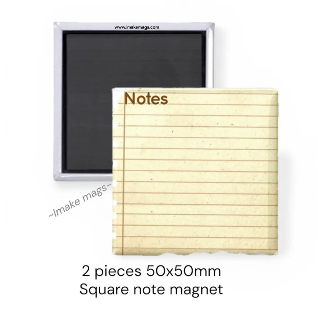 Note to Self dry erase square magnet for fridge notes, reminders, and messages