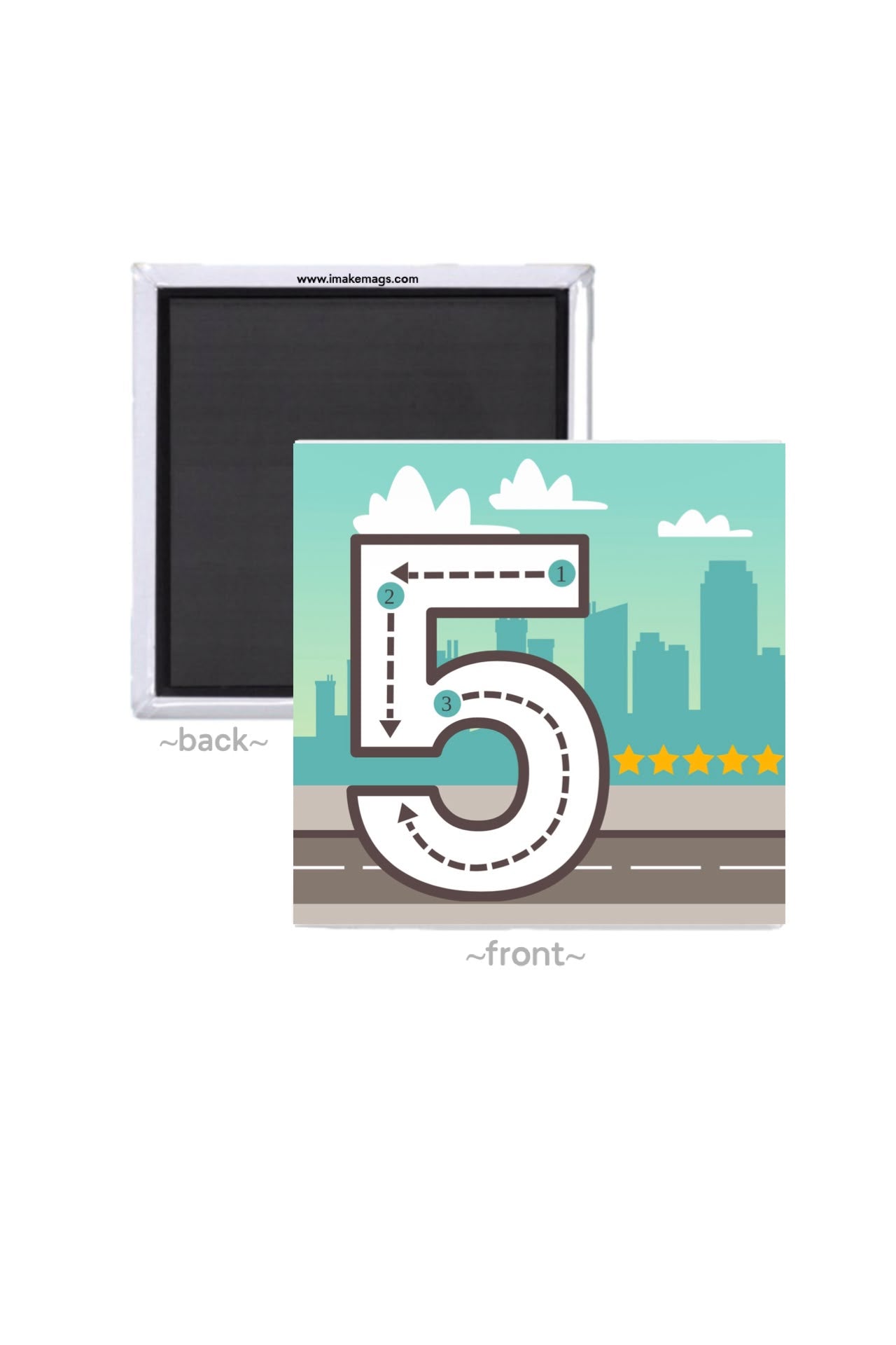 Reusable dry erase number tracing magnets 1 through 10 with two markers and a canvas storage bag for preschool, kindergarten, homeschool, and early math learning.