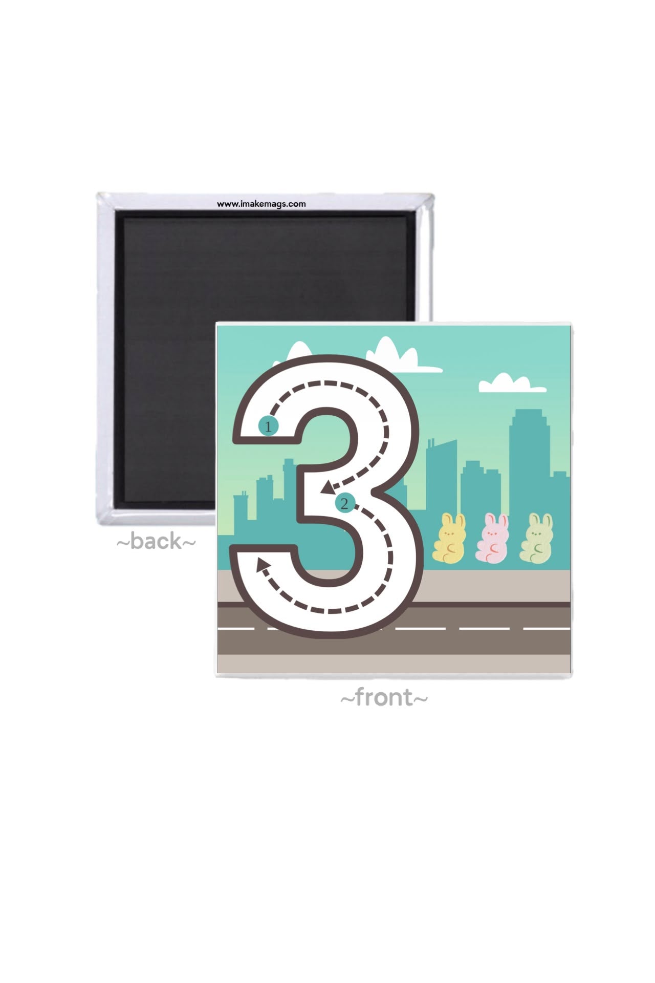 Reusable dry erase number tracing magnets 1 through 10 with two markers and a canvas storage bag for preschool, kindergarten, homeschool, and early math learning.